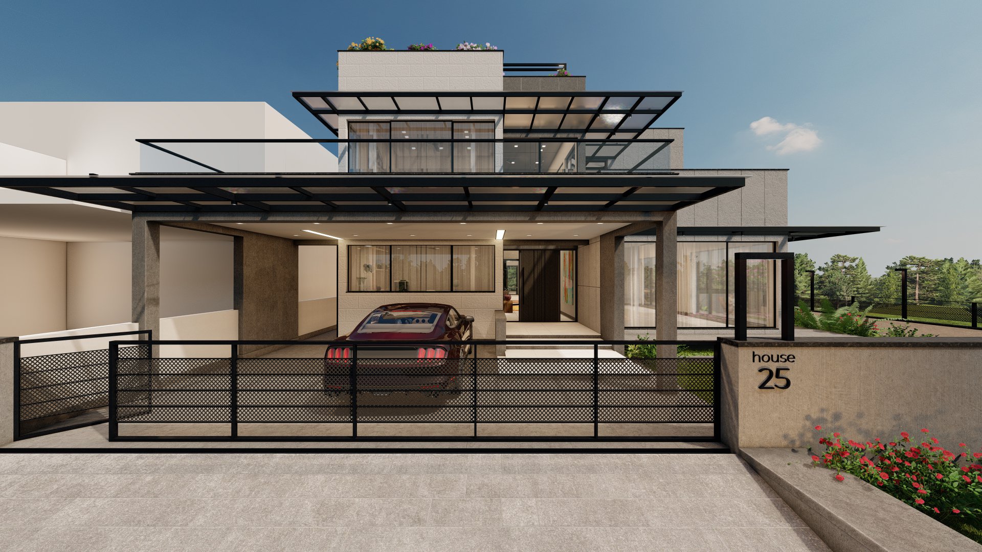4+2 House facade detail