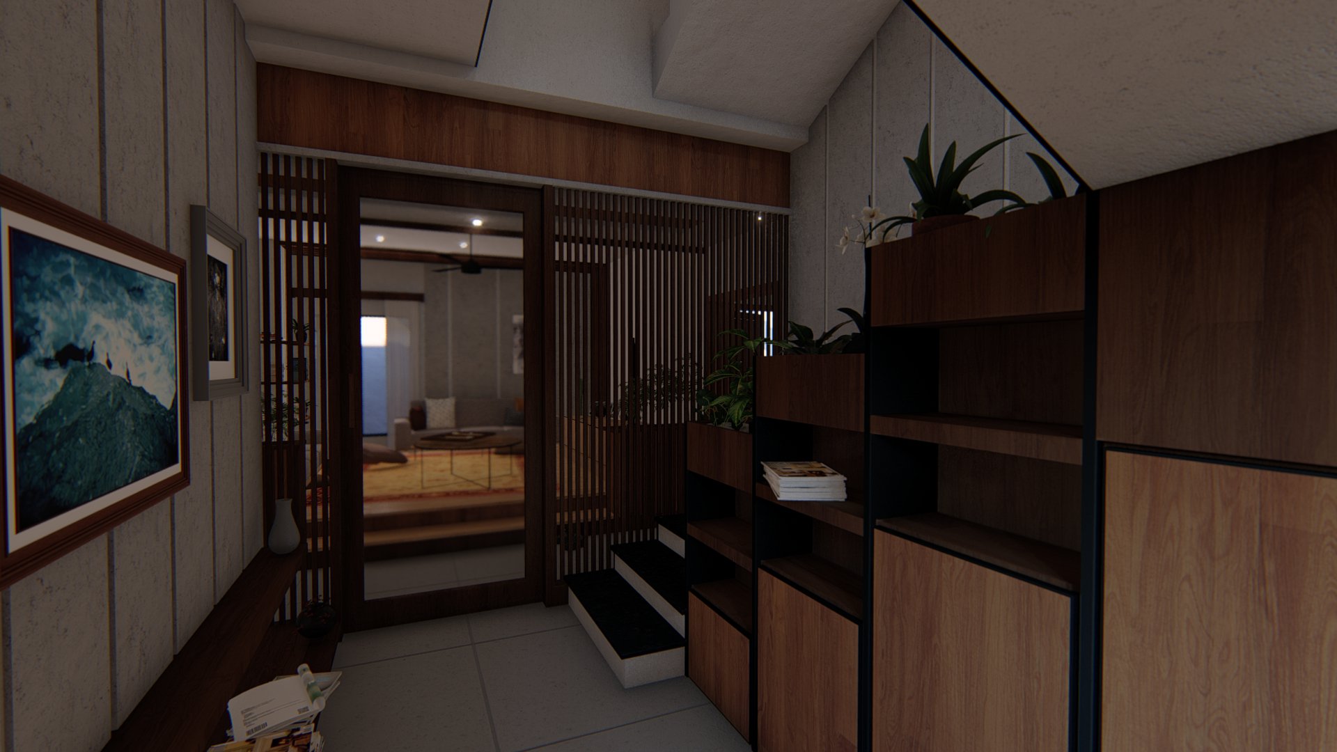 Officer's House hallway